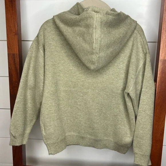 Zara Kids- Pistachio Green, Hooded Sweater - Picture 2 of 8